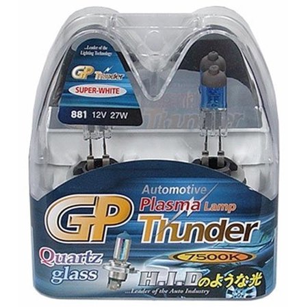 GP-THUNDER GP-Thunder SGP75K-881 7500 K 881 Super White Xenon Quartz Light Bulbs for Fog Cornering Day Time Running Lights SGP75K-881